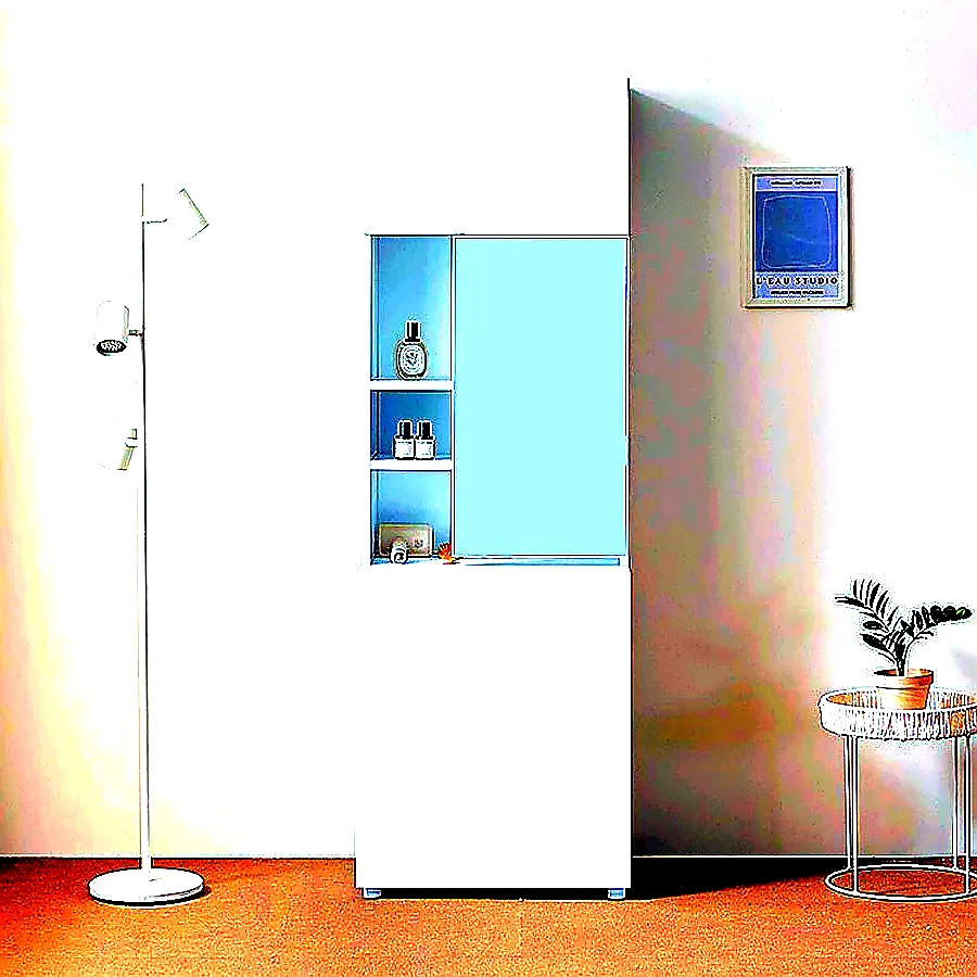 e스마트 와이즈 틈새 거울 수납 화장대 600 이미지 3