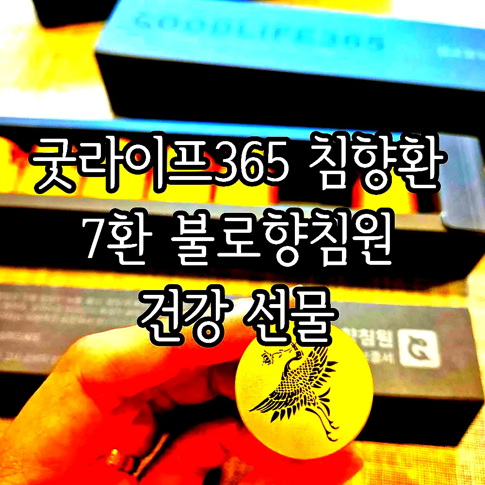 굿라이프365 침향환 7환 불로향침원 건강 선물 이미지 4