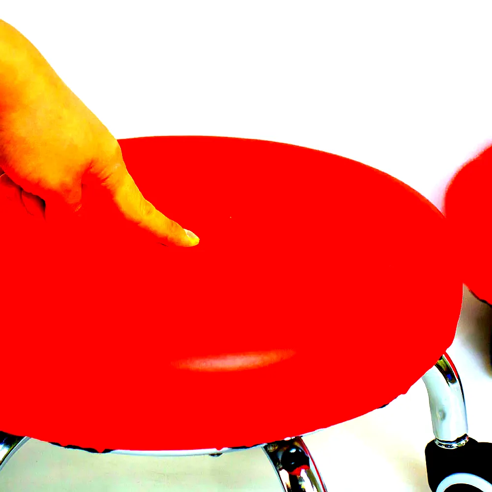 바퀴달린 의자 원형 둥근 작은 낮은 이동식 작업 엠보형 이미지 8