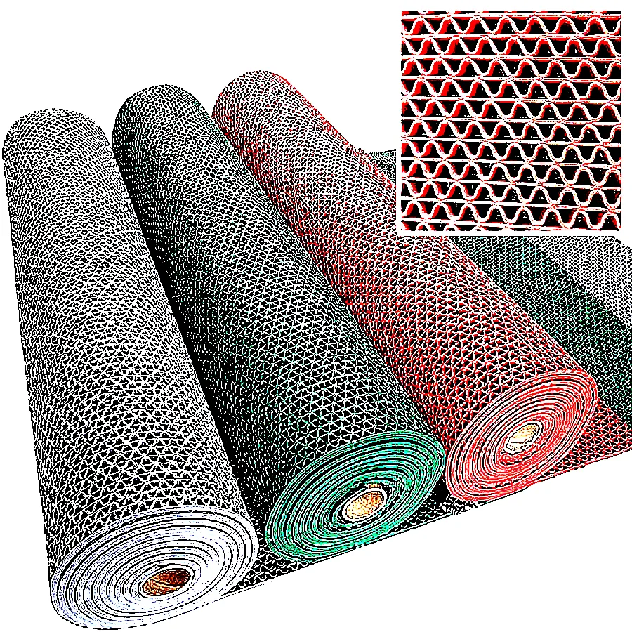 삼지매트 미끄럼방지 맘보롤매트 수영장 A타입 현관롤 120cmx12m 회 녹 적 청 밤 이미지 1