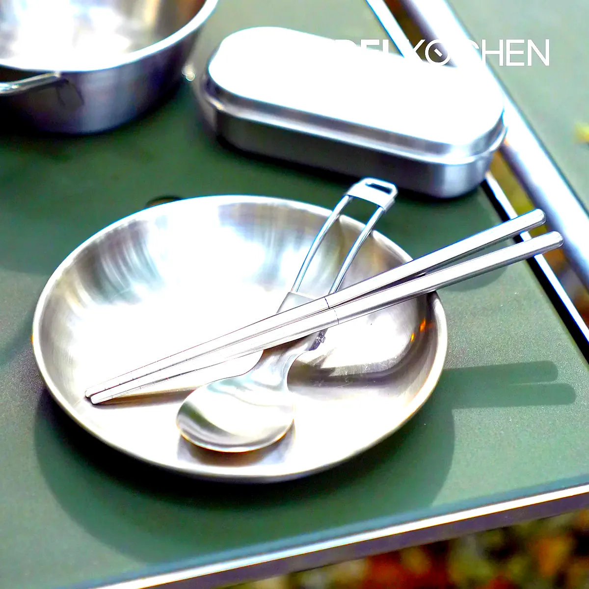 에델코첸 캠프마스터 스텐 캠핑수저세트 커트러리 컴팩트 케이스 포함 이미지 4