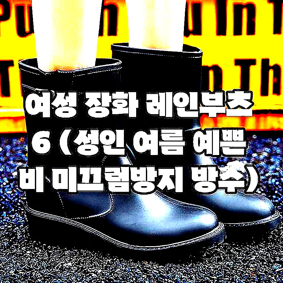 여성 장화 레인부츠 6 (성인 여름 예쁜 비 미끄럼방지 방수) 이미지 1 여성 장화 레인부츠 6 (성인 여름 예쁜 비 미끄럼방지 방수) 이미지 1