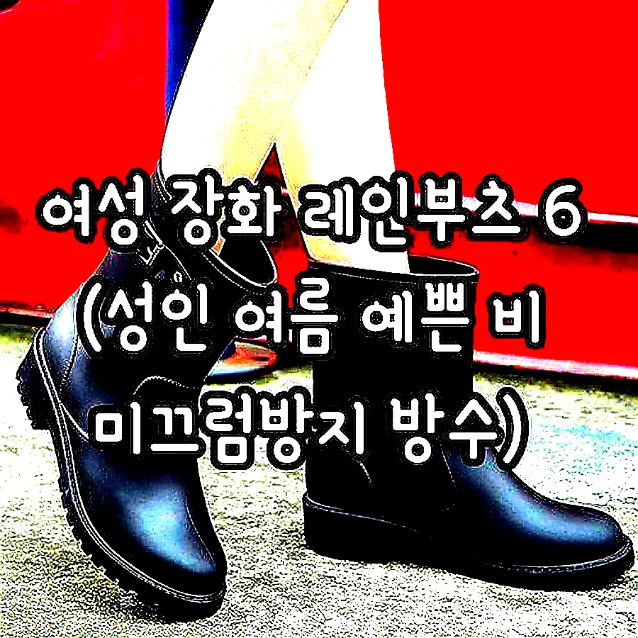 여성 장화 레인부츠 6 (성인 여름 예쁜 비 미끄럼방지 방수) 이미지 3 여성 장화 레인부츠 6 (성인 여름 예쁜 비 미끄럼방지 방수) 이미지 3