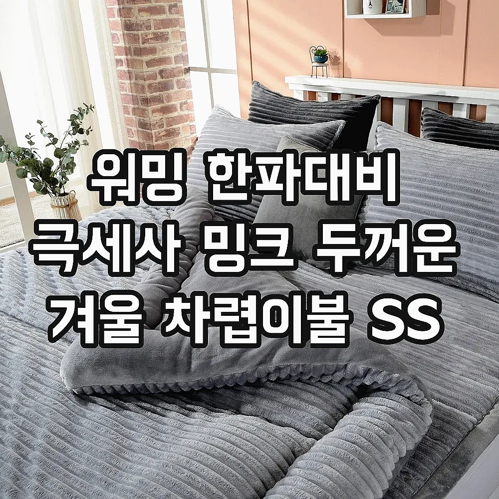 워밍 한파대비 극세사 밍크 두꺼운 겨울 차렵이불 SS 이미지 5 워밍 한파대비 극세사 밍크 두꺼운 겨울 차렵이불 SS 이미지 5