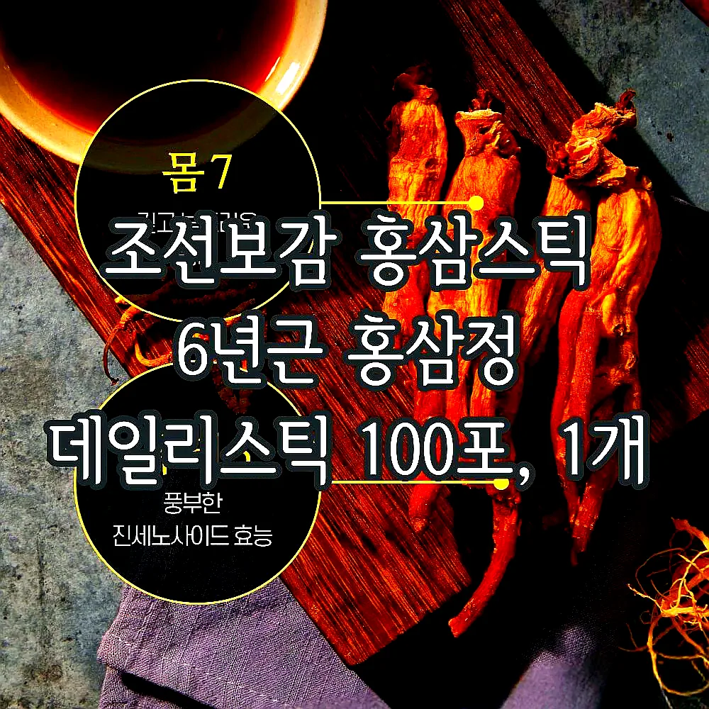 조선보감 홍삼스틱 6년근 홍삼정 데일리스틱 100포, 1개 이미지 4
