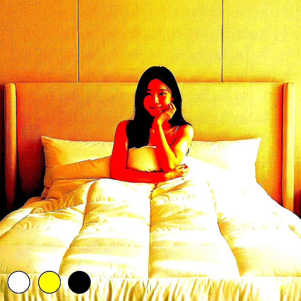 호텔 사계절 차렵이불 피그먼트 고급 간절기 이불 먼지없는 구름 봄 이불 SS 이미지 4