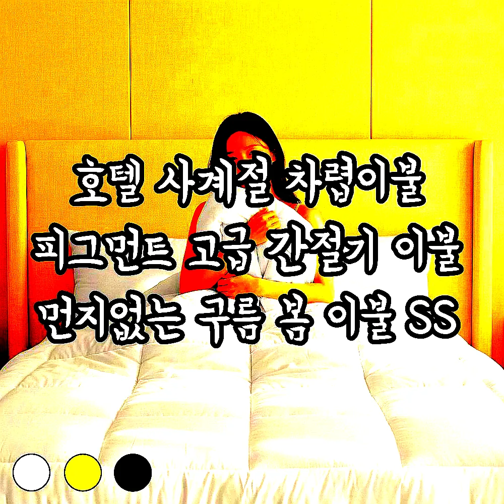 호텔 사계절 차렵이불 피그먼트 고급 간절기 이불 먼지없는 구름 봄 이불 SS 이미지 5